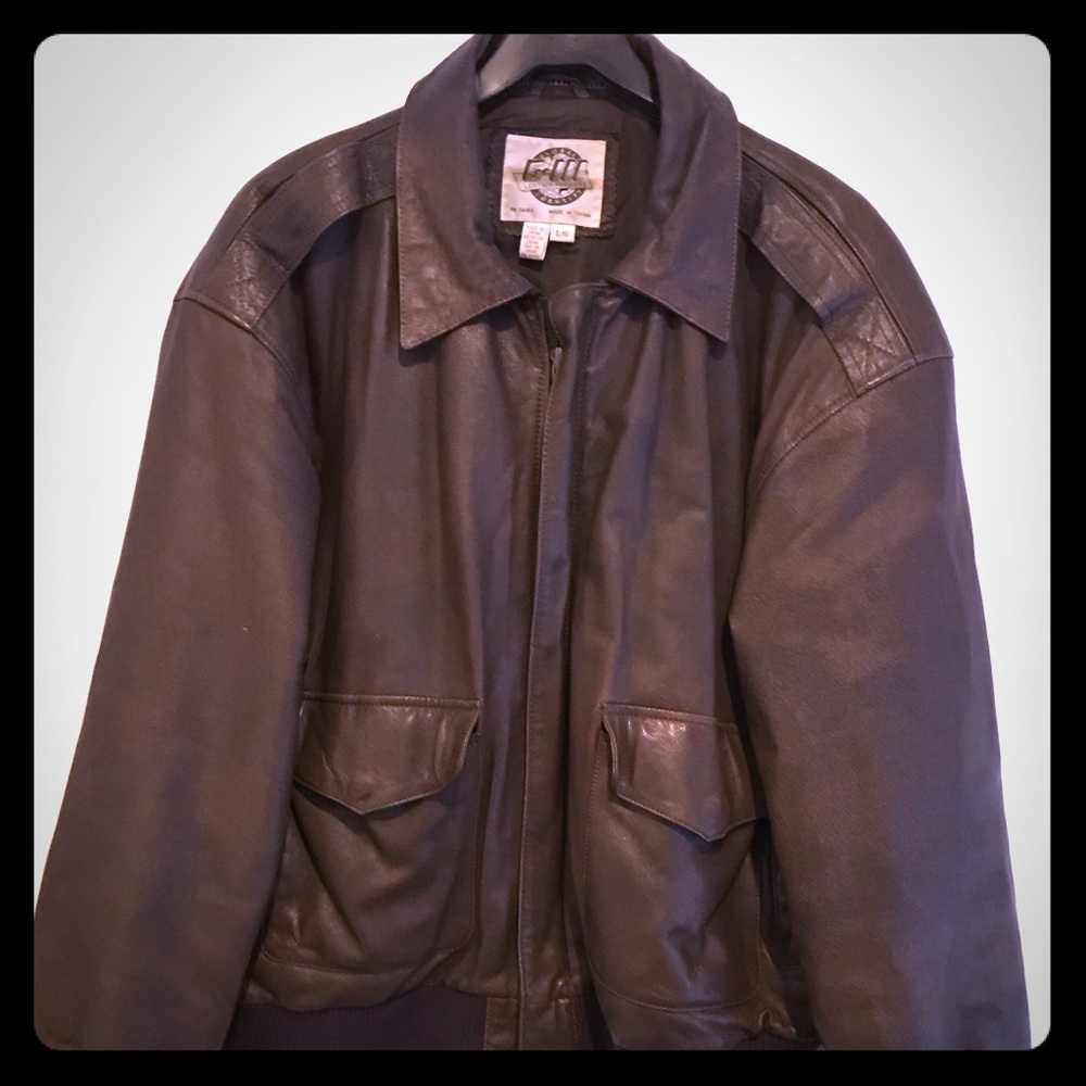 Vintage-Global Identity G-III Brown Leather Jacket